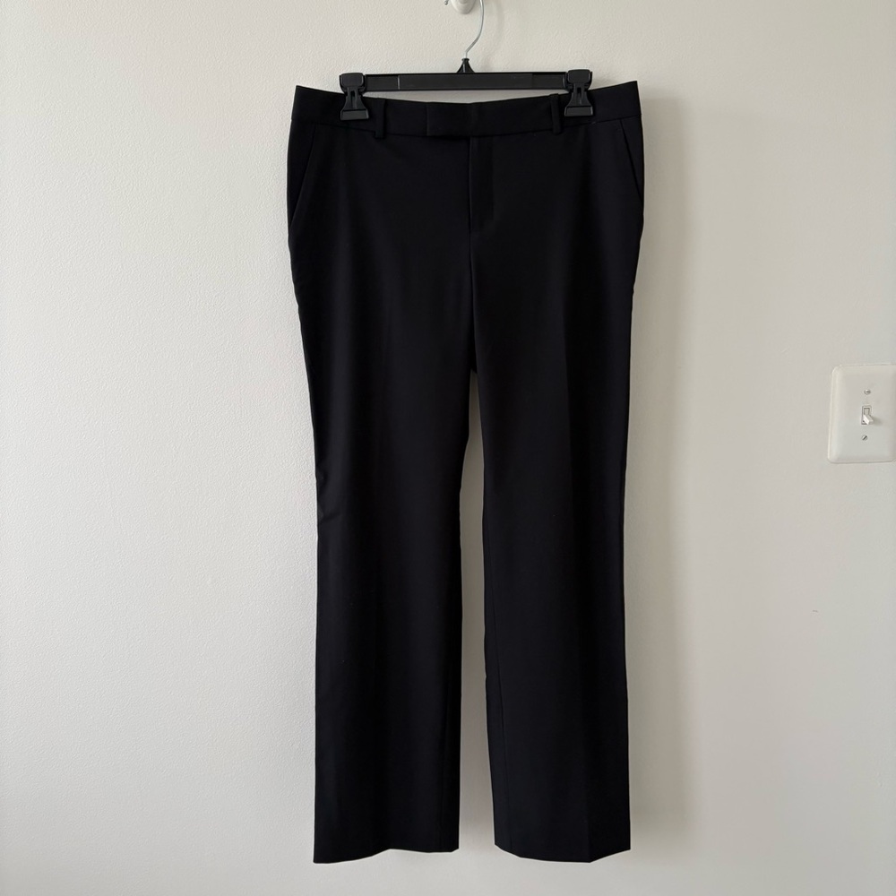 Banana Republic Women’s Wool Black Straight Leg Pants
